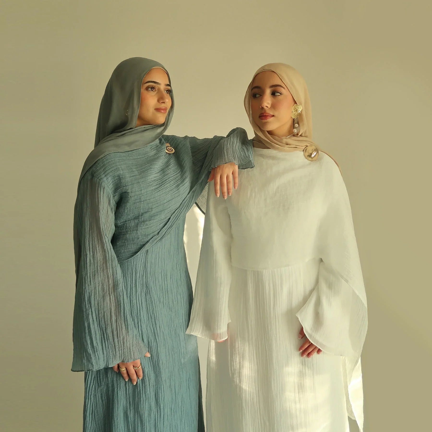 layered abaya dress Double Layer quick and easy