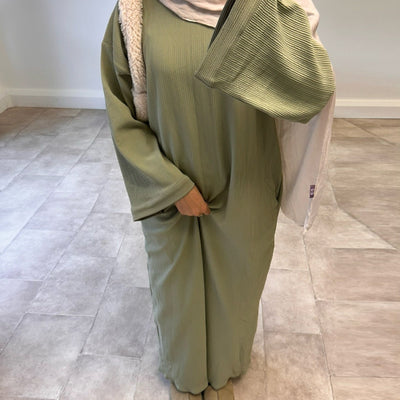 LM092 Loose Abaya Dress for Women – Oversized, Balloon Sleeve, Full-Length Modest Islamic Wear