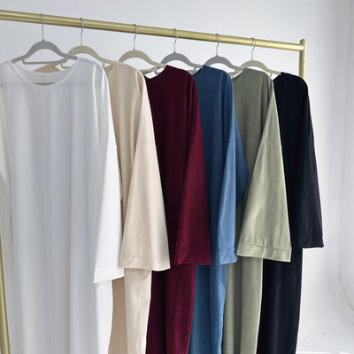 LM092 Loose Abaya Dress for Women – Oversized, Balloon Sleeve, Full-Length Modest Islamic Wear