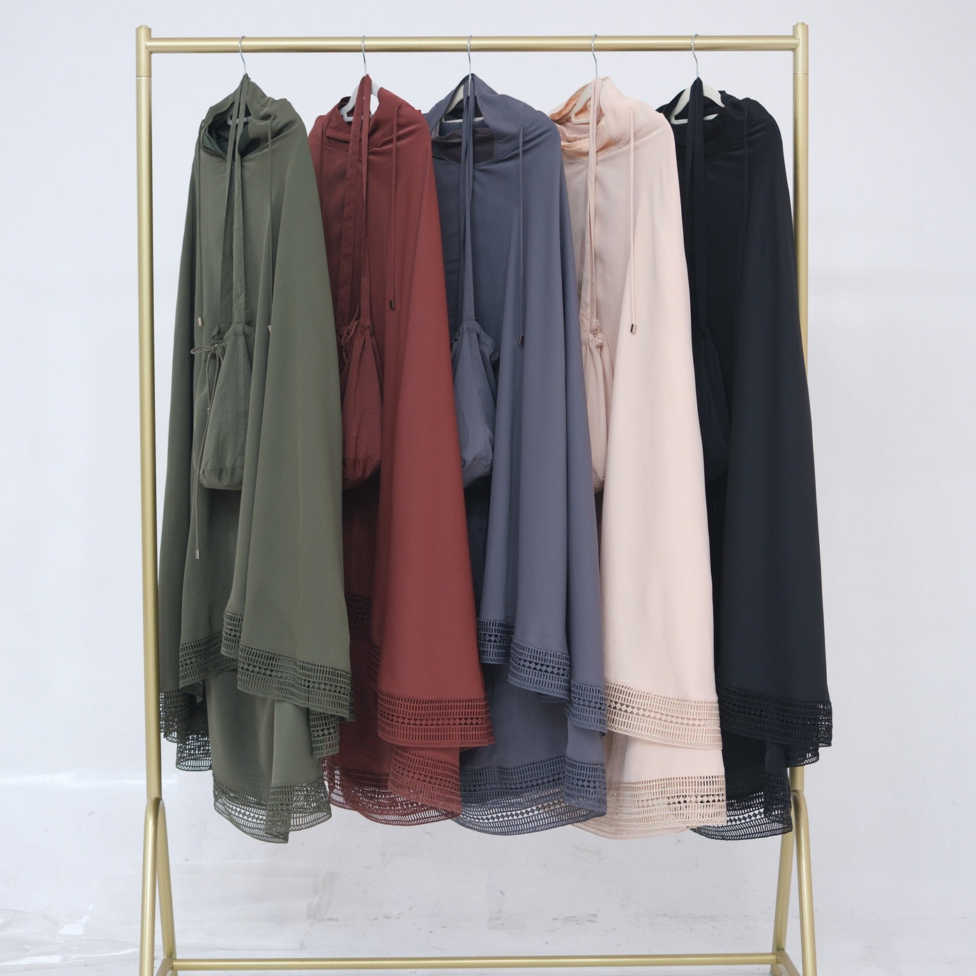 LM300 Khimar Prayer Set – 4-Piece Modest Outfit with Lace Trim