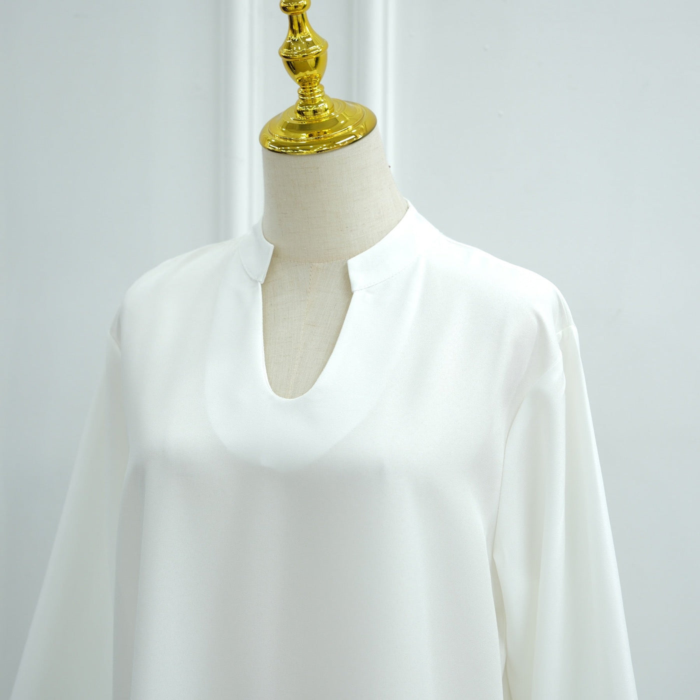 LM308 Abaya Dress with Pockets – Long Sleeve Maxi with Wide Cuffs