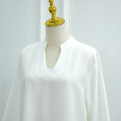 LM308 Abaya Dress with Pockets – Long Sleeve Maxi with Wide Cuffs