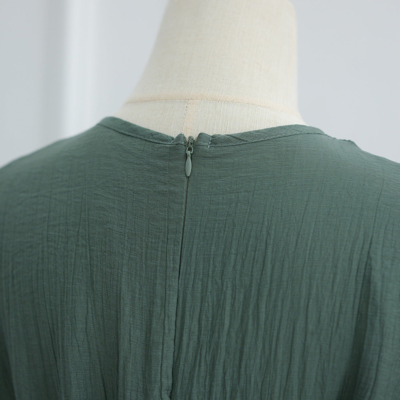 LM305 Double Layer Abaya Dress – Soft Tencel Knit Long Sleeve Maxi