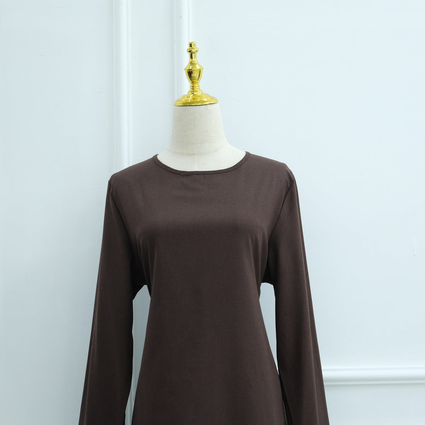 LM306 Cotton Linen Two-Piece Set – Asymmetric Top & Maxi Skirt Modest Outfit