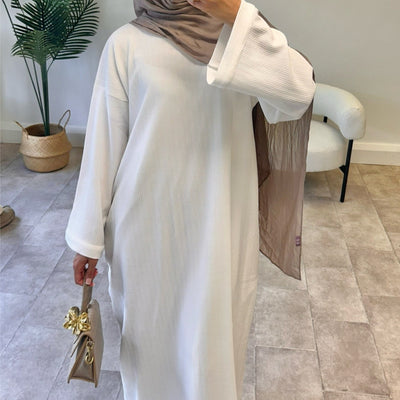 LM092 Loose Abaya Dress for Women – Oversized, Balloon Sleeve, Full-Length Modest Islamic Wear