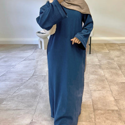 LM092 Loose Abaya Dress for Women – Oversized, Balloon Sleeve, Full-Length Modest Islamic Wear