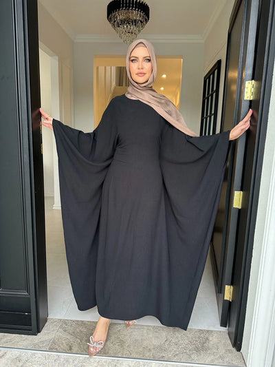 LM158 Elegant Modest Abaya Kaftan Dress | Loose Oversized Maxi for Women