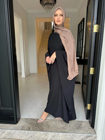 LM158 Elegant Modest Abaya Kaftan Dress | Loose Oversized Maxi for Women