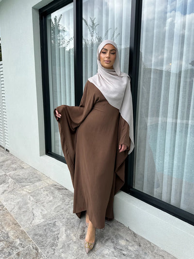 LM158 Elegant Modest Abaya Kaftan Dress | Loose Oversized Maxi for Women