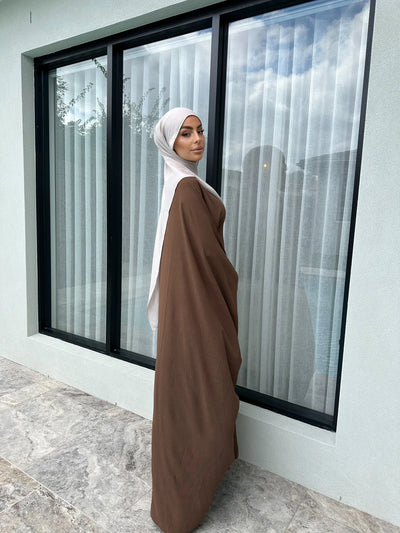 LM158 Elegant Modest Abaya Kaftan Dress | Loose Oversized Maxi for Women