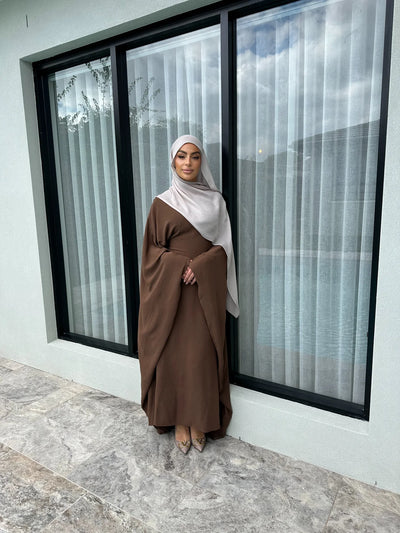 LM158 Elegant Modest Abaya Kaftan Dress | Loose Oversized Maxi for Women