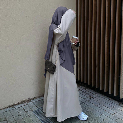 LM517 Jersey Long Khimar - One Layer Maxi Headscarves | Tudong Prayer Shawl for Muslim Women | 2025 Ramadan Limited Edition