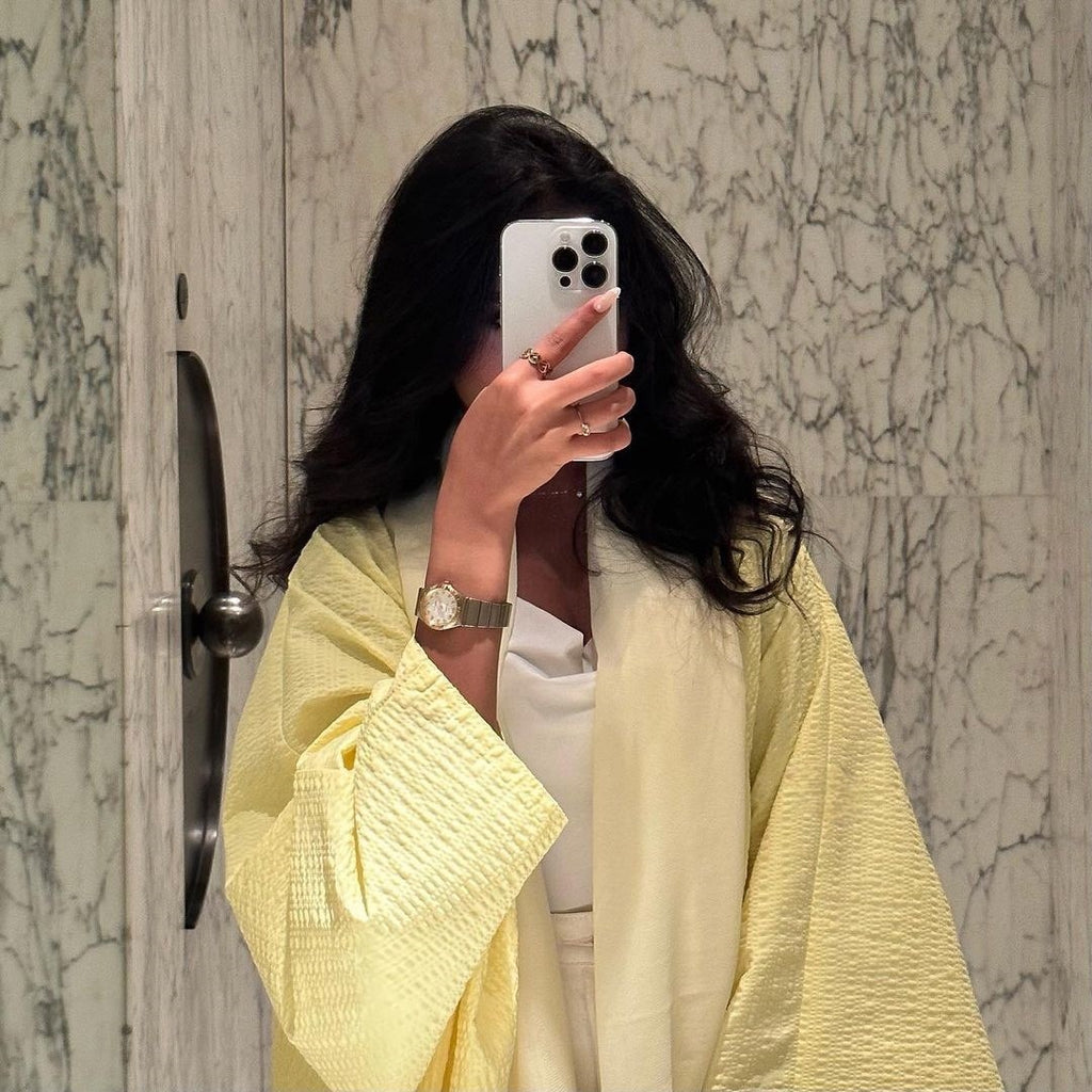 Yellow batwing dress deals