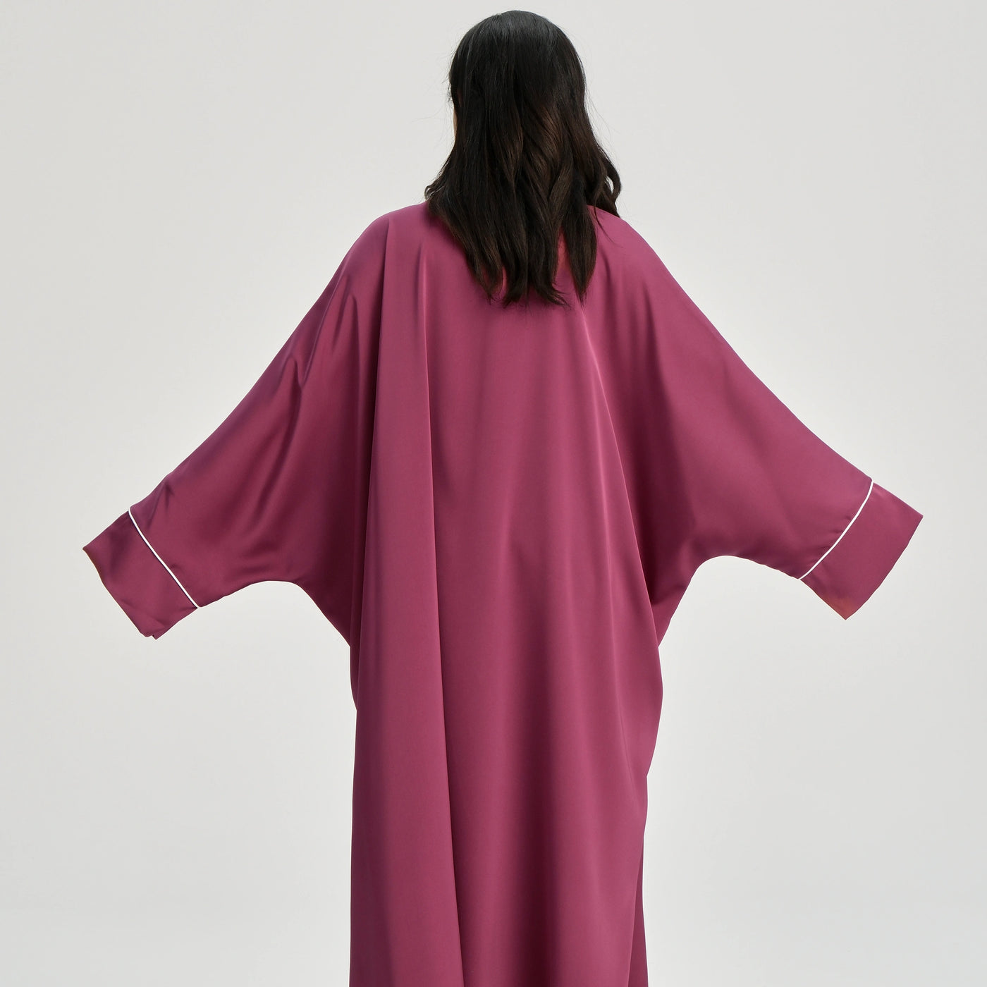 LM122 Gold Lace Kaftan Abaya with Inner Belt | Khaleeji Modest Maxi Dress