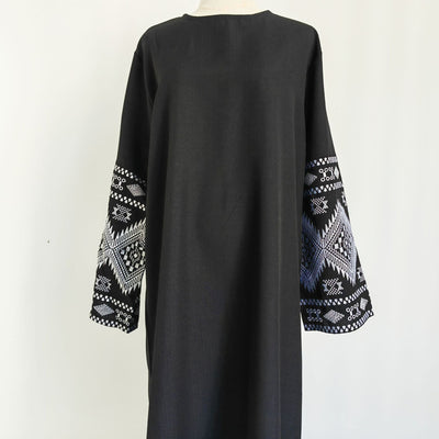 LM301 Embroidered Abaya Dress for Women – Elegant Muslim Wedding Party Gown