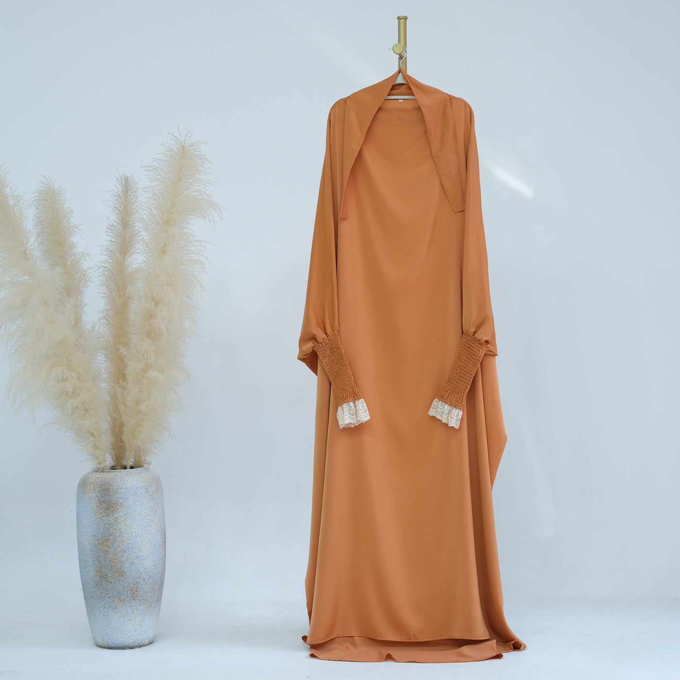 chinese dress ladies Lace Cuff Jilbab Abaya - Elegant Modest Dress for Muslim Women main image 0