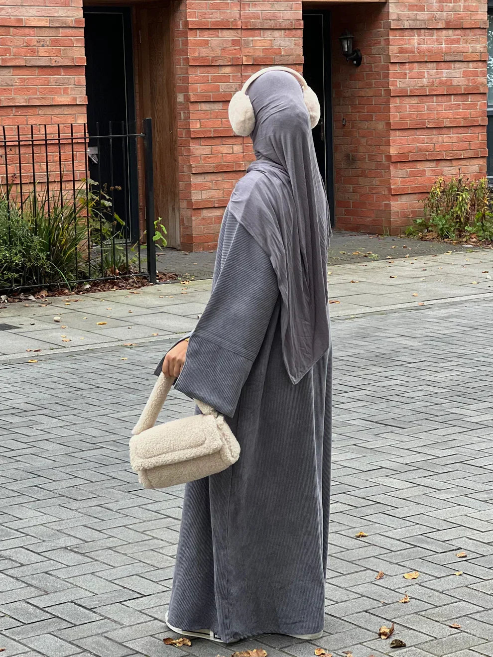 muslim winter dress 64350#6 color Winter Long Sleeve Knitted Muslim Dress