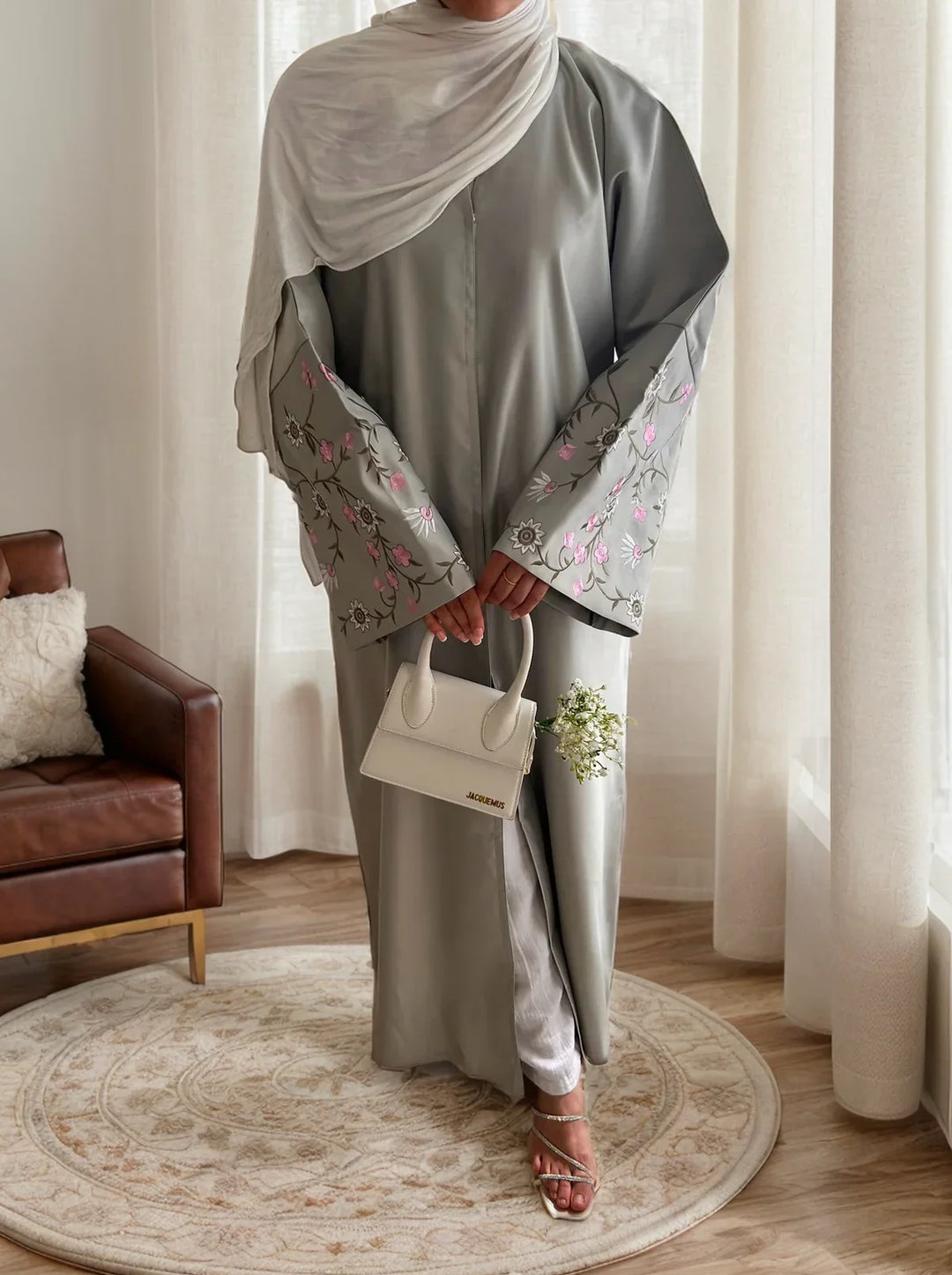 grey muslim dress Women Muslim Abaya Turkey Long Maxi Dress Kaftan Evening Islamic Robes  Ramadan