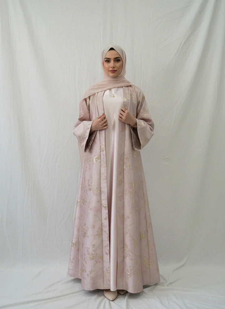 LM178 Sakura Pink Kimono Abaya