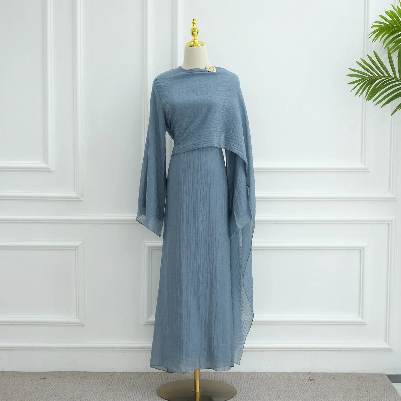 double layer knit dress LAYERED KNIT DRESS  Cuin
