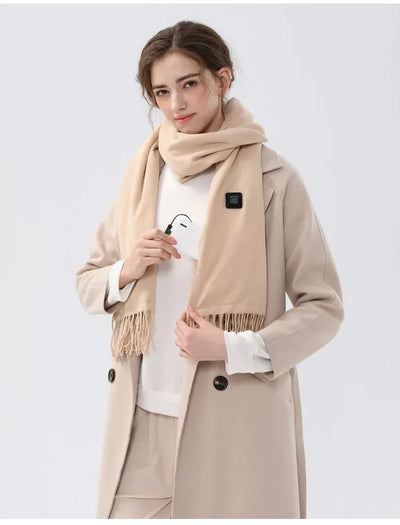Smart Electric Heating Scarf for Women | Winter Warmth, Ideal for Hijab Wearers - LumosModesty