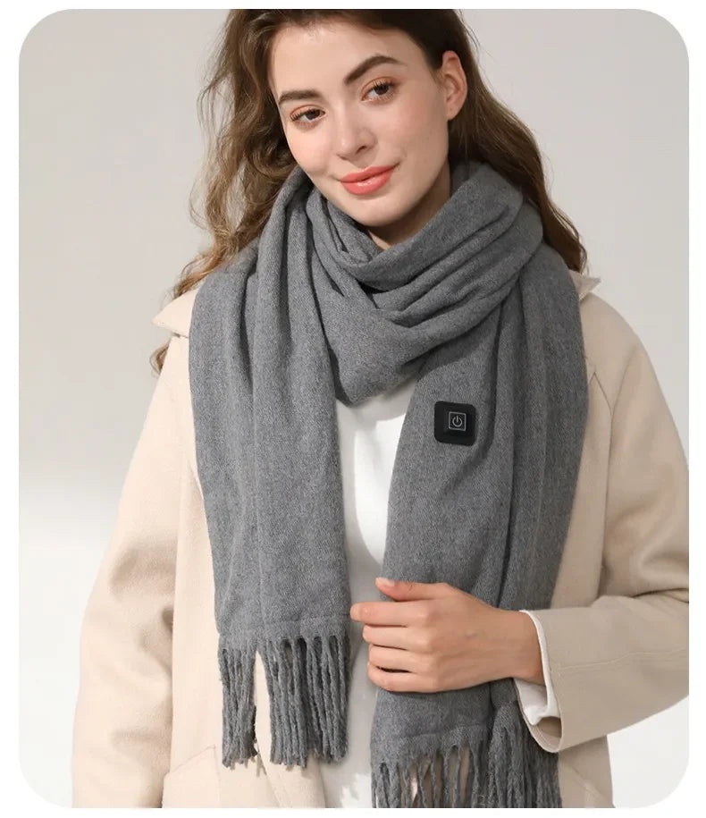 Smart Electric Heating Scarf for Women | Winter Warmth, Ideal for Hijab Wearers - LumosModesty